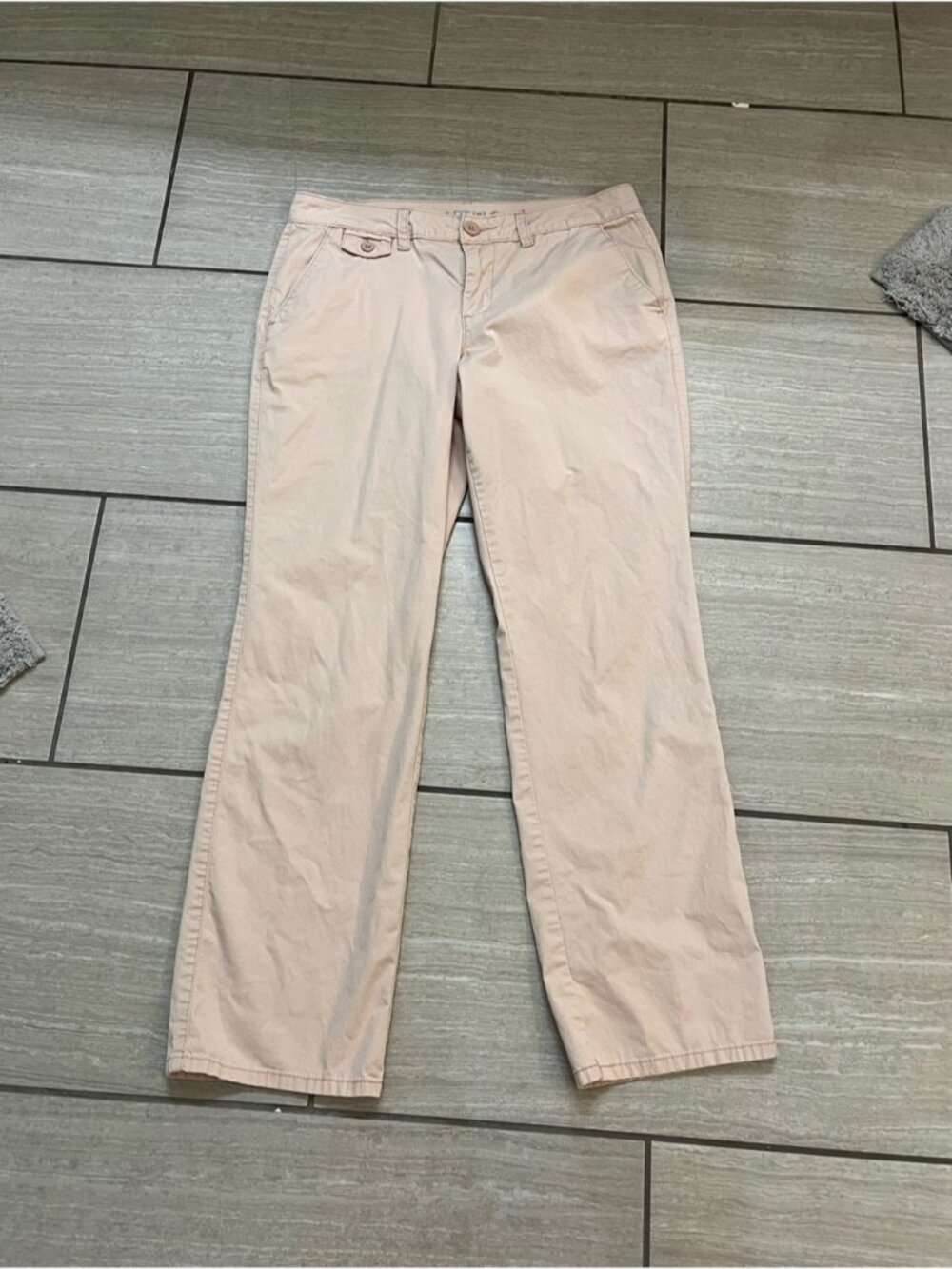 Women’s straight-Leg Chino Pants — Pale Pink